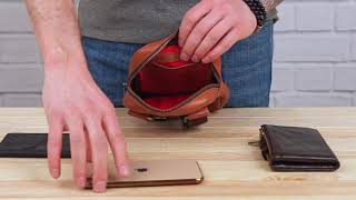 Мужская кожаная сумка SHVIGEL 19104 рыжий