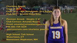 Charlotte Powell 2019 Highlight Video Summer 2017