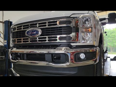 How to remove the front bumper on a 2023 Ford F250