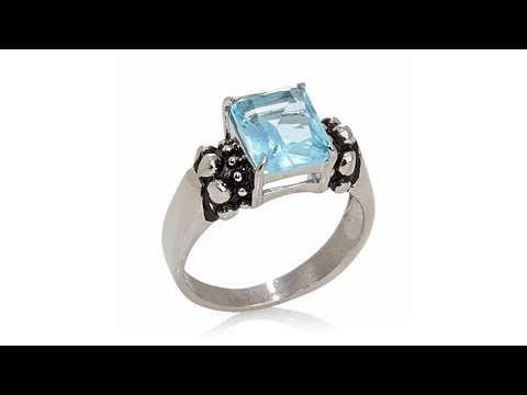 Emma Skye Jewelry Designs Blue Stone Stainless Steel Ring