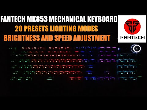 1st YouTube video about how to change light mode on a fantech keyboard