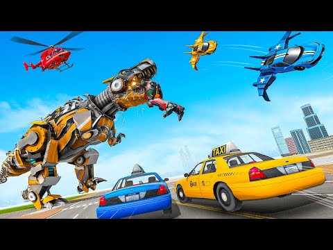 Flying Taxi Robot Car Games Go Jins - Robot Games and Shooting Games New Robot Game 2021
