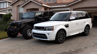 Risky New Daily Driver! 2013 Range Rover Sport Tire Rotation, Oil Change and Parking Brake Fix