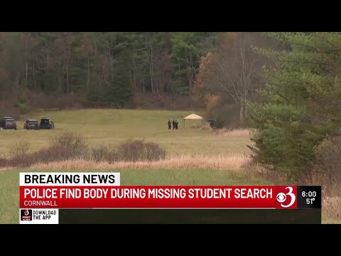 Body found during search for missing Middlebury College student