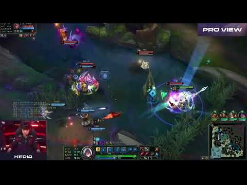 Keria Leona Pro View | T1 vs HLE | LCK 2024 Summer W5D4