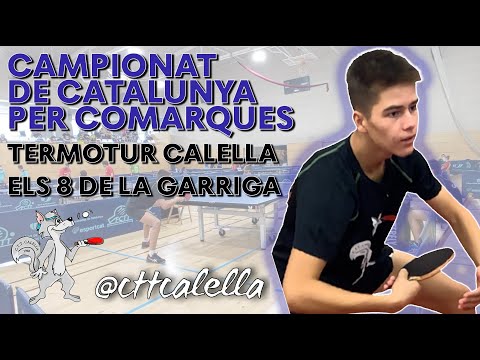 Termotur Calella - Els 8 de La Garriga (4 de 5) Campionat de Catalunya per Comarques | Tenis de Mesa