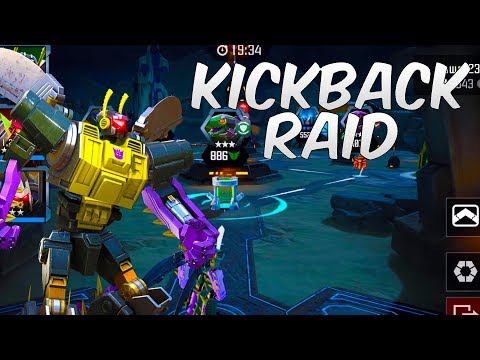 KICKBACK SYNERGY RAID GAMEPLAY! - TRANSFORMERS: Forged To Fight