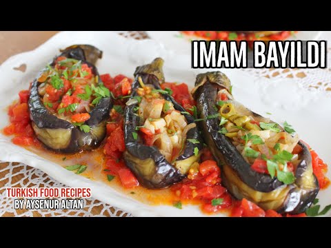 Imam Bayildi Recipe - Turkish Classic Stuffed  Eggplants (Vegan Olive Oil Dish)