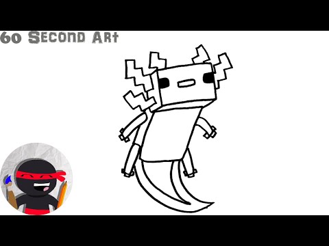 How To Draw Axolotl | Minecraft - YouTube