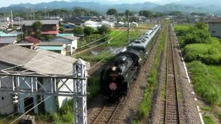 preview picture of video '【汽笛付】秩父鉄道 C58 363 SL熊谷うちわ祭号 Steam locomotive Train'