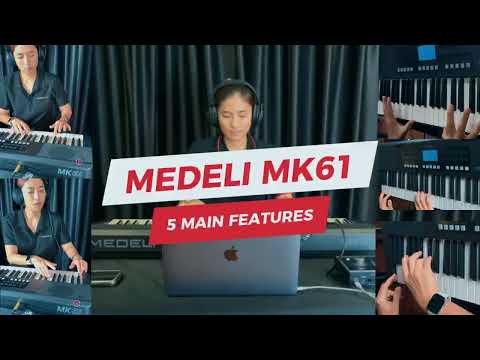 фото синтезатор medeli mk61 + стойка и педаль 0