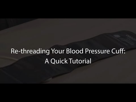 How to Reassemble an OMRON D-Ring Blood Pressure Cuff