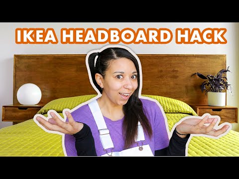 Mid-Century Modern Headboard IKEA Hack