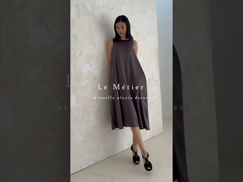 kinsella pleats dress (sahara brown)