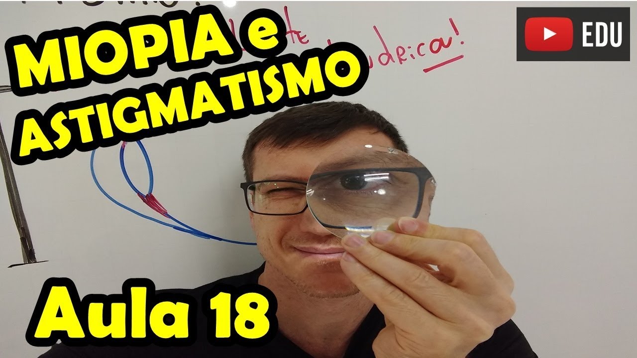 MIOPIA, HIPERMETROPIA e ASTIGMATISMO - Óptica da VISÃO - Aula 18 - Prof.  Boaro