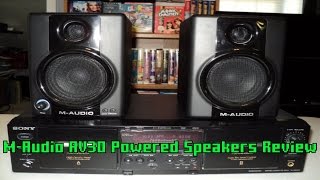 Video thumbnail for M-Audio AV30 Powered Speakers Unboxing and Review by matmroy