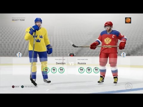 NHL 17 World Cup of Hockey: Team Sweden vs. Team Russia (9/18/2016)