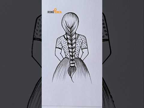 How to draw girl | Easy girl drawing | Girl Drawing easy technique | #drawing #shorts #girl