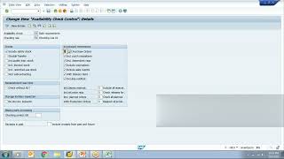 Availability checking in SAP