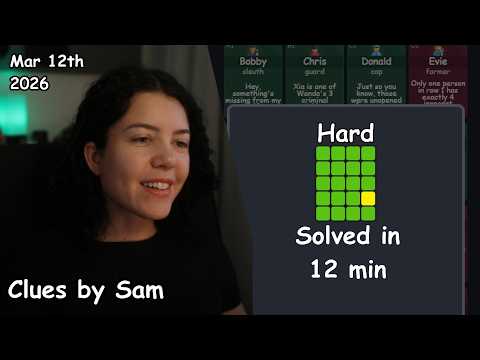 Clues by Sam 12th March 2026 answer preview