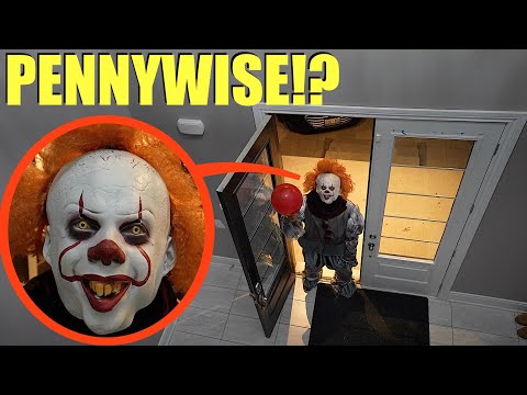 Fighting off Pennywise the EVIL Clown at our House! (He finally found us)