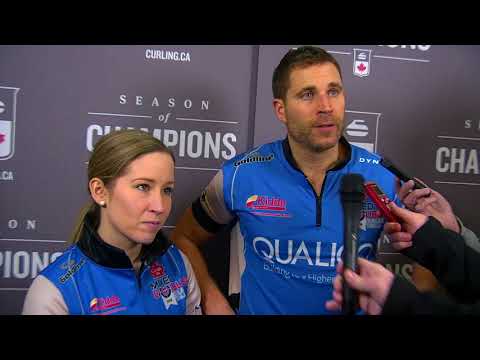 2018 Canad Inns Canadian Mixed Doubles Trials - Media Scrum - Double Knockout Round 1