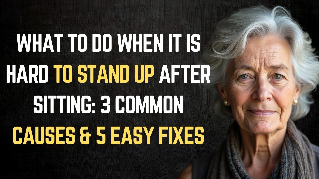 What To Do When It Is Hard to Stand Up After Sitting: 3 Common Causes & 5 Easy Fixes