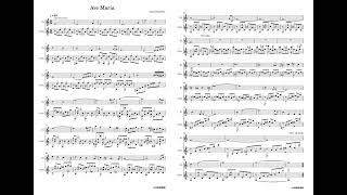 Download lagu Piazzolla Ave Maria フルートとギター　楽譜無料【現代ギター絶賛/小さな手でOK】最新版 mp3