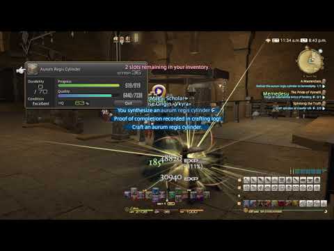 FINAL FANTASY XIV DoH Class Quest: A Masterclass [Lv 58 GSM]