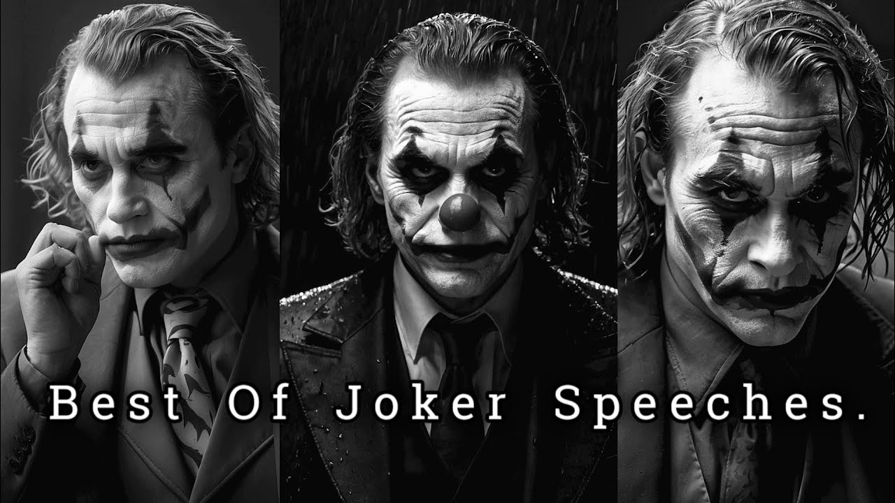 The Joker's Most Dark and Twisted Speeches.