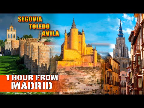 Must See Destinations in 2025 less than 1 hour from Madrid | Segovia Toledo Avila | Spain 4k 50p