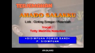 Download lagu Tetty Malinda Nasution - Ahado Salakku | Terjemahan | Sinar Padang Record mp3