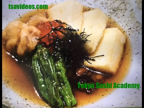 How to make dashi : Agadashi Dofu and Yoshino Ni( Recipe)