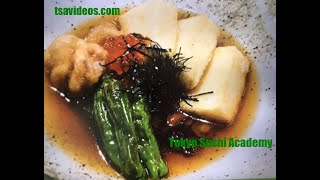 How to make dashi : Agadashi Dofu and Yoshino Ni( Recipe)