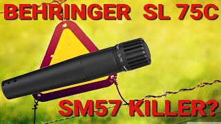 Video thumbnail for Behringer - SL 75C - Dynamic Microphone - Test/Review - SM57 Killer? by Obscure Mics