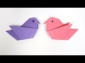 How To Make An Easy Origami Bird DIY Paper Bird Tutorial
