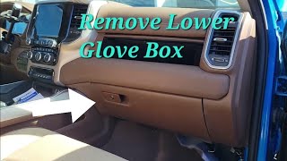 2019-2023 Ram 1500 2500 3500 How to Remove Lower Glove Box