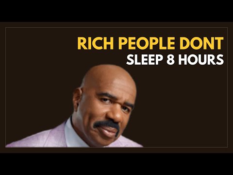 Rich People Don't Sleep 8 Hours || Steve Harvey
