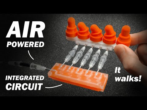 I Printed a Microchip That Runs on Air — A Nervous System for Squishy Robots!