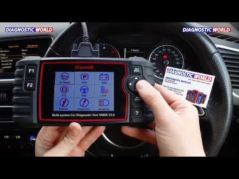 Service Menu Screen iCarsoft VAWS V3.0 VW Audi Seat Skoda Bentley OBD2 Scan Tool Diagnostic Package