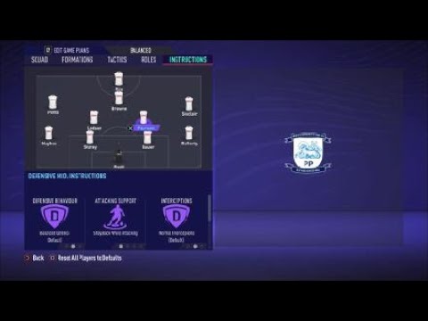 FIFA 21 Custom Tactics - Recreate 4-2-3-1 of Preston  + Instructions - Replicate real system's