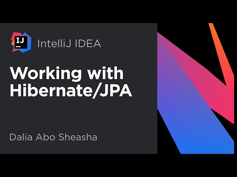 IntelliJ IDEA. Working with Hibernate/JPA