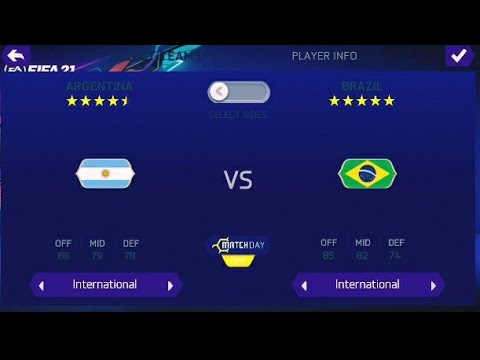 Argentina VS Brasil | 5 - 0 | Copa America | FIFA 21 PS4 Version Gameplay