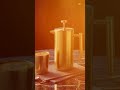 Cafetera de Prensa Francesa AUMAX Aurum 1 Litro Satin Gold - Acero Inoxidable 304