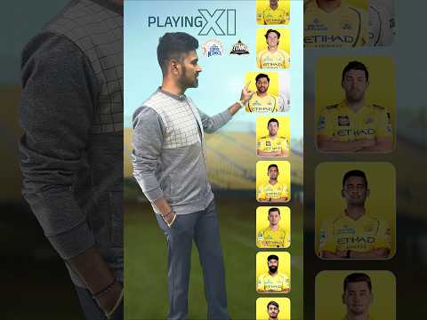 My #CSK Playing XI for #CSKvGT @ Chepauk 🙌  🙌🏏#IPL2026 #CricItWithBadri