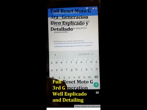 eliminar Cuenta moto g3 xt1550 xt1542  xt1540 xt1544 X Play X Style