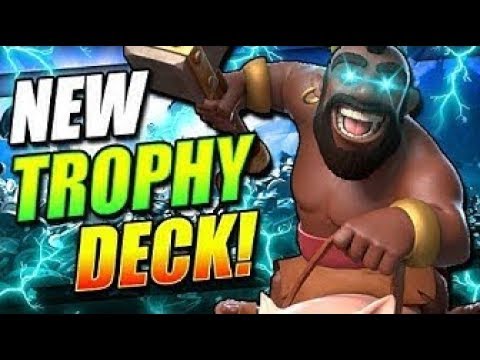 *NEW LADDER TROPHY DECK!!* F2P HOG MINI PEKKA CYCLE DECK TRIFECTA DESTROYS META!! SUPER FAST CYCLE!!