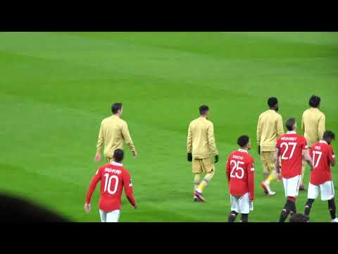 2022/23 Europa League: Manchester United 2-1 Barcelona - Players entrance