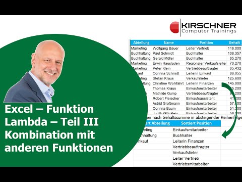 Excel-Funktion LAMBDA Teil III – Funktion LAMBDA in Kombination mit anderen Funktionen