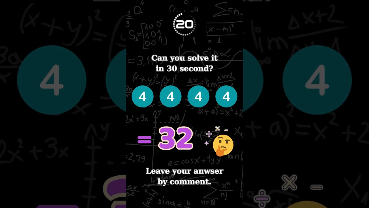 Daily Logical Math Challenge #36 #2024